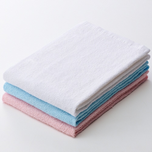 林 ビーネカラー フェイスタオル 3色ミックス FM436700 3枚/袋(ご注文単位1袋)【直送品】