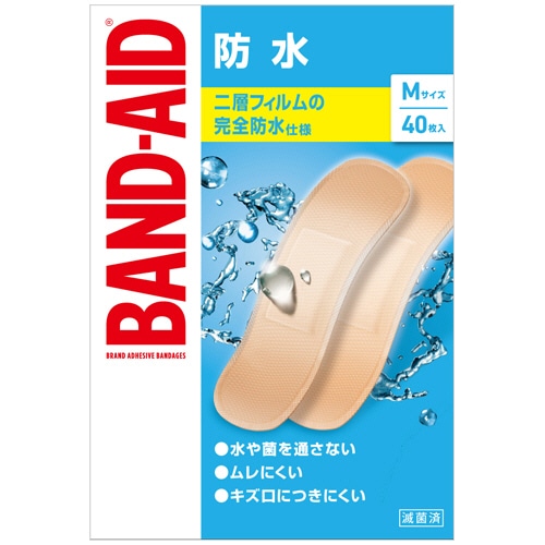 JNTLコンシューマーヘルス バンドエイド 防水 Mサイズ 40枚/箱（ご注文単位1箱）【直送品】