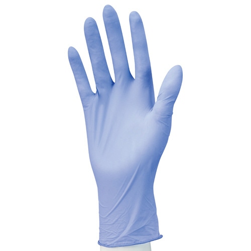 ニトリル手袋 パウダーフリー M パープル 100枚/箱(ご注文単位1箱)【直送品】