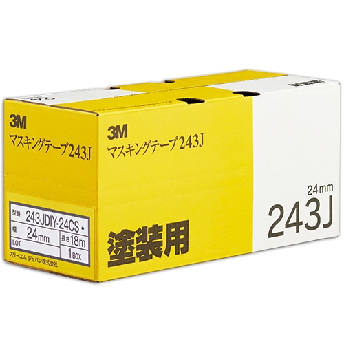 3M スコッチ マスキングテープ 243J 塗装用 24mm×18m 243JDIY-24CS 50巻/箱（ご注文単位1箱）【直送品】