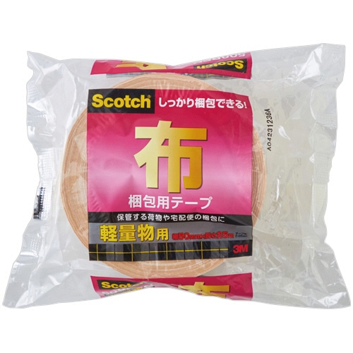 3M スコッチ 布梱包用テープ 軽量物用 50mm×25m 509BEN 1巻（ご注文単位1巻）【直送品】