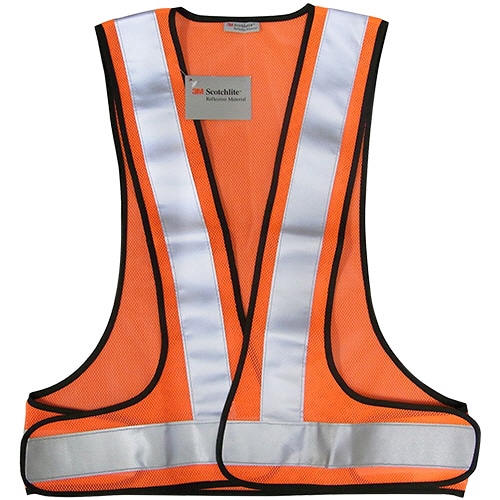3M 高視認性反射ベスト レッドオレンジ SVP-02R 1枚（ご注文単位1枚）【直送品】