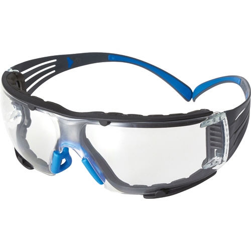 3M 保護めがね セキュアフィット クリアレンズ ガスケット付 SF401SGAF-BLU-F 1個（ご注文単位1個）【直送品】
