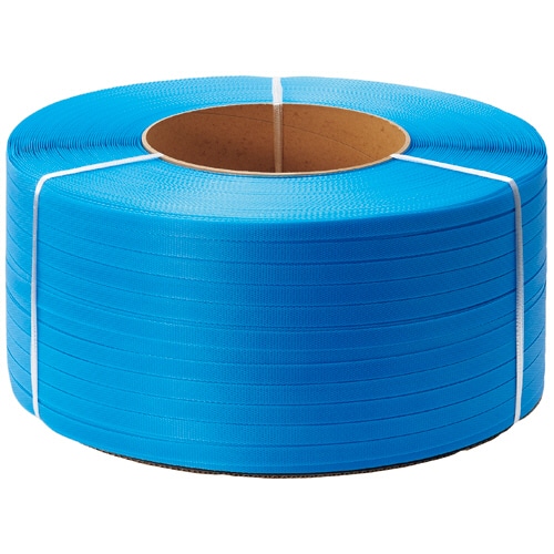 TANOSEE PPバンド 自動梱包機用 15mm×2500m 青 4巻/セット（ご注文単位1セット）【直送品】