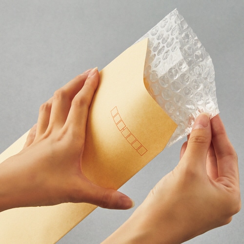 TANOSEE エアークッション 長3封筒対応 #400K 100×215mm 100枚/袋(ご注文単位1袋)【直送品】