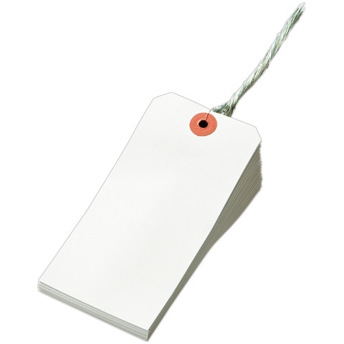 TANOSEE 再生紙荷札 2号(大) 60×120mm 1000枚/箱(ご注文単位1箱)【直送品】