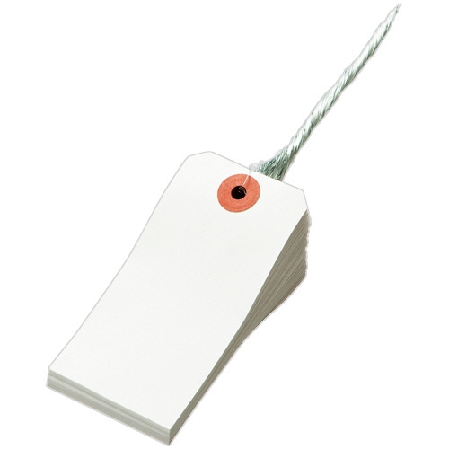 TANOSEE 再生紙荷札 4号(中) 45×90mm 1000枚/箱(ご注文単位1箱)【直送品】