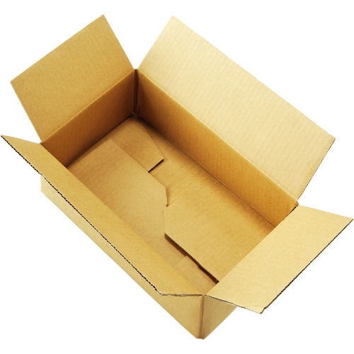 TANOSEE 宅配用ダンボール箱 ワンタッチ式 Bフルート 247×147×76mm 40枚/袋(ご注文単位1袋)【直送品】