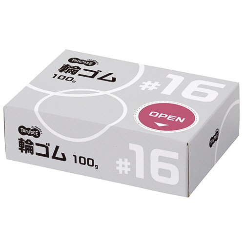 TANOSEE 輪ゴム #16 100g 1箱（ご注文単位1箱）【直送品】
