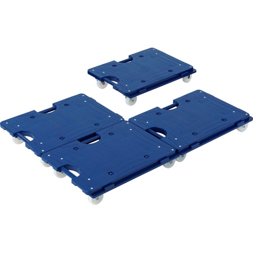 TANOSEE 連結平台車 150kg荷重 大(W600×D400×H115mm) ストッパー2個付 1台(ご注文単位1台)【直送品】