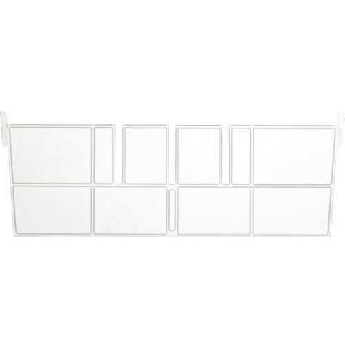 TRUSCO コンテナ仕切板 短手F-1用 243×88mm 透明 F-8STM 1枚（ご注文単位1枚）【直送品】