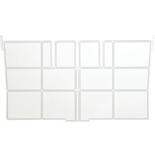 TRUSCO コンテナ仕切板 短手F-2用 243×136mm 透明 F-12STM 1枚（ご注文単位1枚）【直送品】