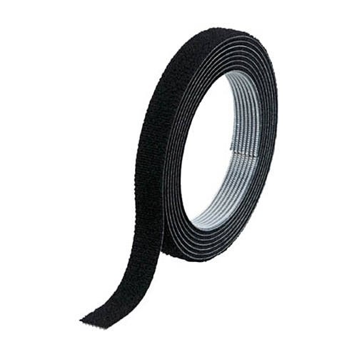 TRUSCO マジックバンド結束テープ 両面タイプ 黒 10mm×1.5m MKT-1015-BK 1巻(ご注文単位1巻)【直送品】