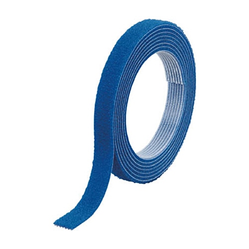 TRUSCO マジックバンド結束テープ 両面タイプ 青 10mm×1.5m MKT-1015-B 1巻(ご注文単位1巻)【直送品】