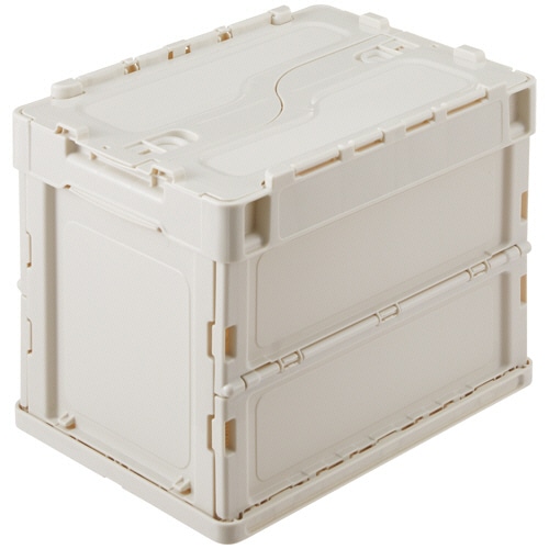 エコン カラーオリコン フタ付き 20L ホワイトグレー 560330WHTSU 1台(ご注文単位1台)【直送品】