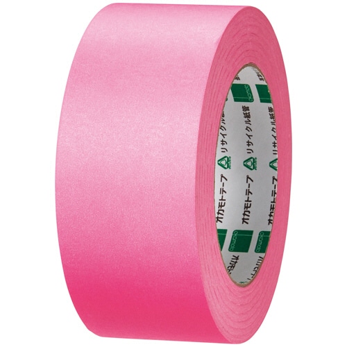 オカモト クラフトテープ 環境思いカラー No.224WC 50mm×50m ピンク 1巻（ご注文単位1巻）【直送品】