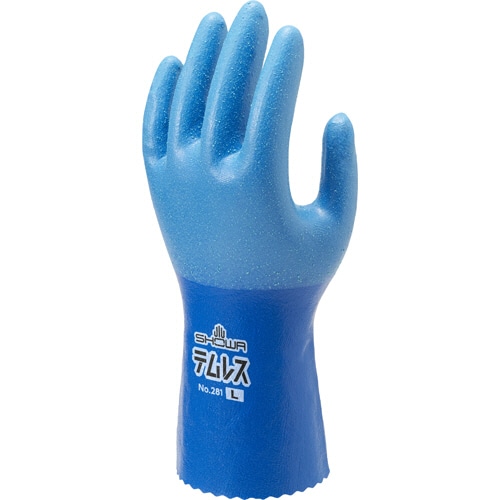 ショーワグローブ No.281 テムレス L ブルー NO.281-L 1双(ご注文単位1双)【直送品】