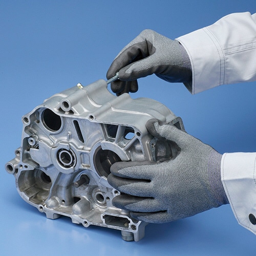 ショーワグローブ XC510 フォルテックスウレタンパーム手袋 M グレー/ブルー XC510-M 1双(ご注文単位1双)【直送品】