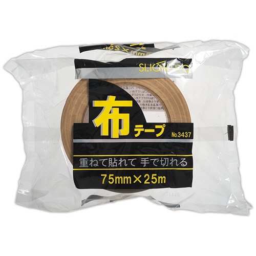 スリオンテック 布テープ No.343720 75mm×25m No.343720-75x25 24巻/セット（ご注文単位1セット）【直送品】