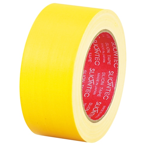 スリオンテック 布粘着テープ No.3390 50mm×25m 黄 No.3390-50YL 1巻（ご注文単位1巻）【直送品】