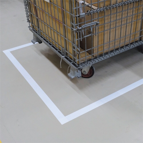 ダイヤテックス 耐久ラインテープ 50mm×50m 白 TL-15-WH 1巻(ご注文単位1巻)【直送品】