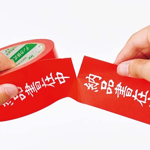 デンカ カラリヤンラベル 荷札テープ 納品書在中 50mm×25m #595 1巻（ご注文単位1巻）【直送品】