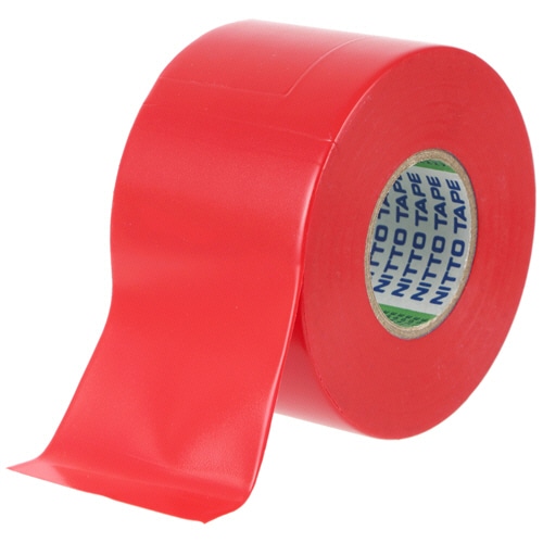 ニトムズ ビニルテープ No.21 幅広 50mm×20m 赤 J3421 1巻（ご注文単位1巻）【直送品】
