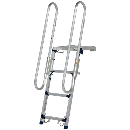 ピカ トラック昇降ステップ 4段 DXF-14TEA 1台(ご注文単位1台)【直送品】