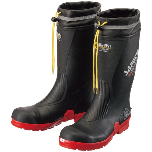 弘進ゴム セーフティーブーツ 先芯入 ブラック Lサイズ SB3125-L 1足(ご注文単位1足)【直送品】