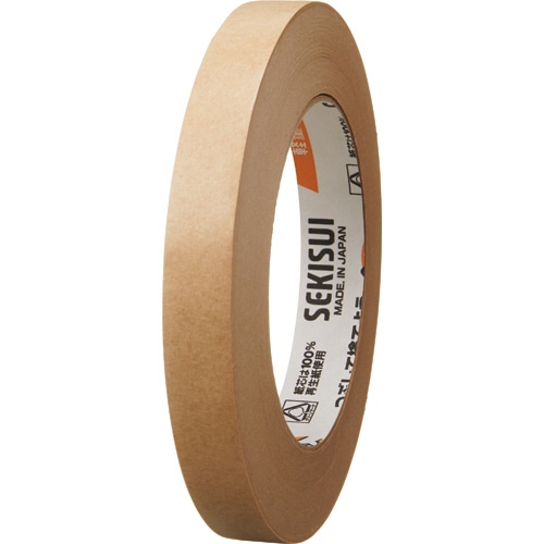 積水マテリアルソリューションズ スリムクラフトテープ 15mm×50m K50S15 1巻（ご注文単位1巻）【直送品】