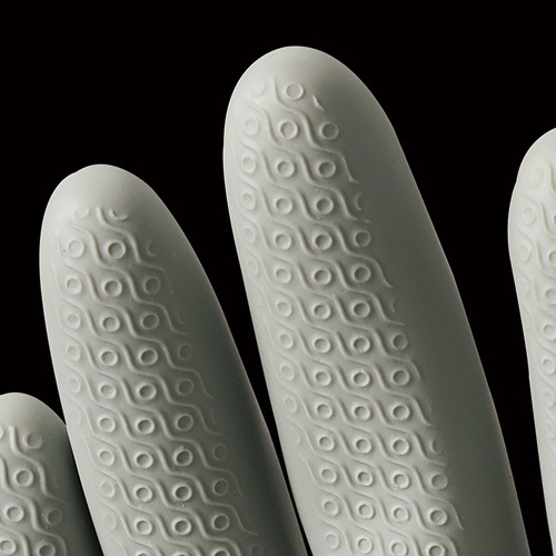 川西工業 ビニール手袋 薄手 グレー L #2150G-L 1双(ご注文単位1双)【直送品】