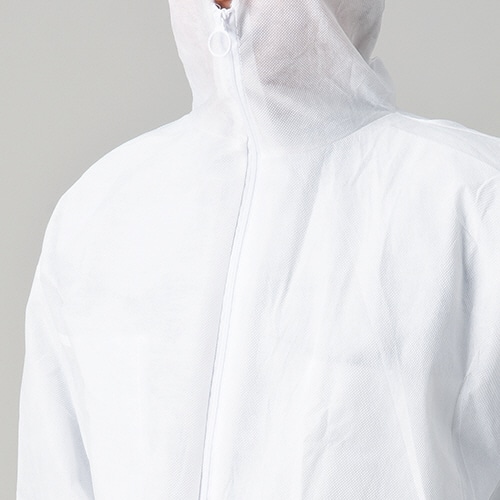 川西工業 不織布使い捨てつなぎ 防塵タイプ M #7017M 1着(ご注文単位1着)【直送品】