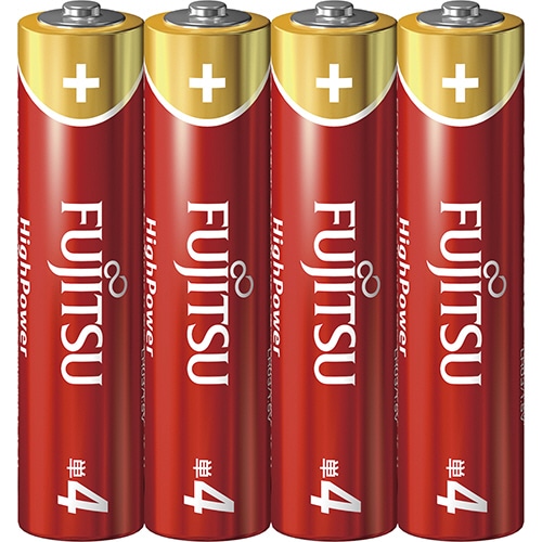 FDK 富士通 アルカリ乾電池 ハイパワータイプ 単4形 LR03FH(4S) 40本/箱(ご注文単位1箱)【直送品】