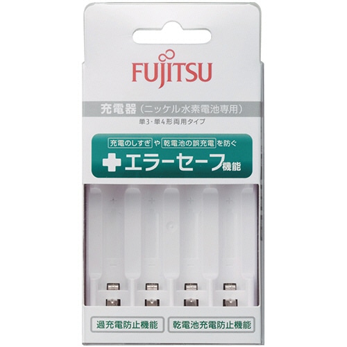 FDK 富士通 ニッケル水素電池専用 スタンダード充電器 単3形・単4形用 FCT345F-JP(FX) 1個(ご注文単位1個)【直送品】