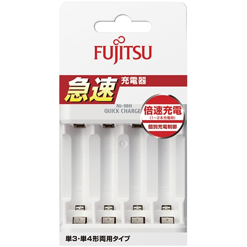 FDK 富士通 ニッケル水素電池専用 急速充電器 単3形・単4形用 FCT344F-JP(FX) 1個(ご注文単位1個)【直送品】