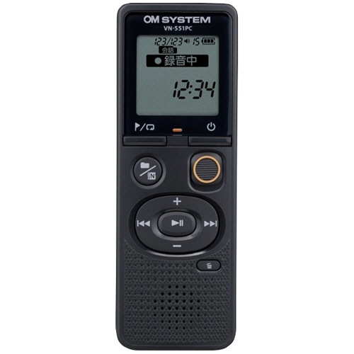 OM SYSTEM ICレコーダー ボイストレック 4GB ブラック VN-551PC 1台（ご注文単位1台）【直送品】