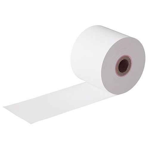 TANOSEE 感熱レジロール紙 中保存 幅58×直径73mm×長さ63m 厚み約0.065mm 芯内径17.5mm 80巻/箱(ご注文単位1箱)【直送品】