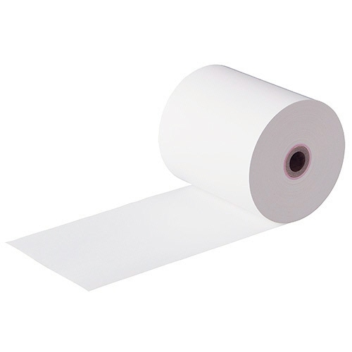 TANOSEE 感熱レジロール紙 中保存 幅80×直径71mm×長さ63m 厚み約0.065mm 芯内径12mm 3巻/袋(ご注文単位1袋)【直送品】