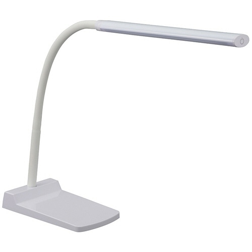 オーム電機 LEDデスクランプ ホワイト DS-LS24-W 1台（ご注文単位1台）【直送品】