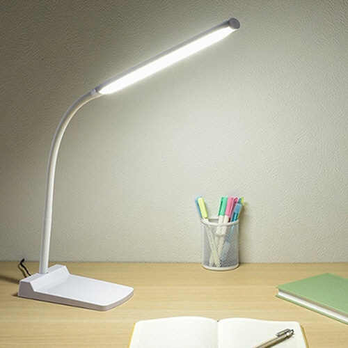 オーム電機 LEDデスクランプ ホワイト DS-LS24-W 1台(ご注文単位1台)【直送品】