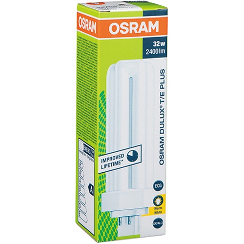 オスラム コンパクト形蛍光ランプ 32W形 電球色 DULUX T/E PLUS 32W/830 10個/セット(ご注文単位1セット)【直送品】