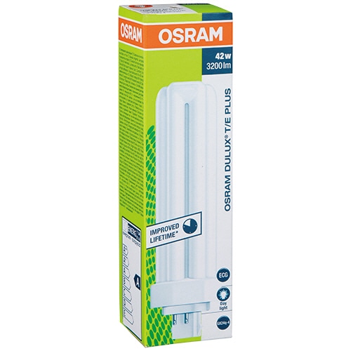 オスラム コンパクト形蛍光ランプ 42W形 昼白色 DULUX T/E PLUS 42W/850 10個/セット(ご注文単位1セット)【直送品】