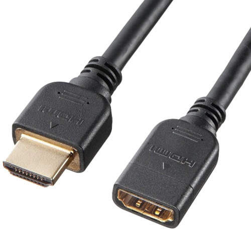 サンワサプライ HDMI延長ケーブル ブラック 0.3m KM-HD20-UEN03 1本（ご注文単位1本）【直送品】