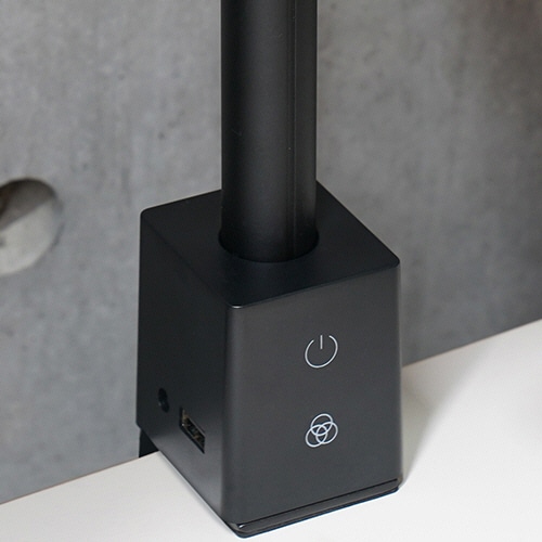 スワン電器 LEDデスクライト クランプ式 12W ブラック AS-755BK 1台(ご注文単位1台)【直送品】