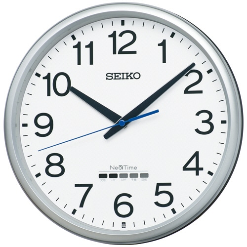 セイコー 電波掛時計 ネクスタイム ZS254S 1台(ご注文単位1台)【直送品】