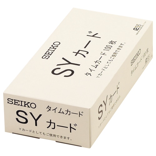 セイコーソリューションズ セイコー用タイムカード 全締日対応 両面6欄印字 CA-SY 100枚/袋(ご注文単位1袋)【直送品】