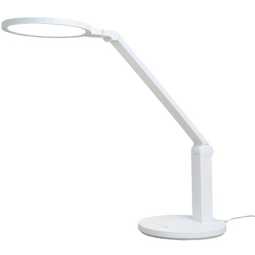ソニック リビガク LED大型デスクライト 調光機能付 面発光&ひろく照らせる ホワイト LV-4698-W 1台(ご注文単位1台)【直送品】