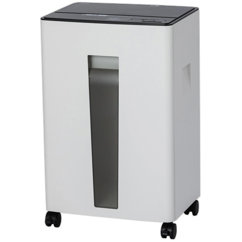ナカバヤシ 時短ハイスピードシュレッダ A4 標準カット ホワイト NSE-HSC01W 1台(ご注文単位1台)【直送品】