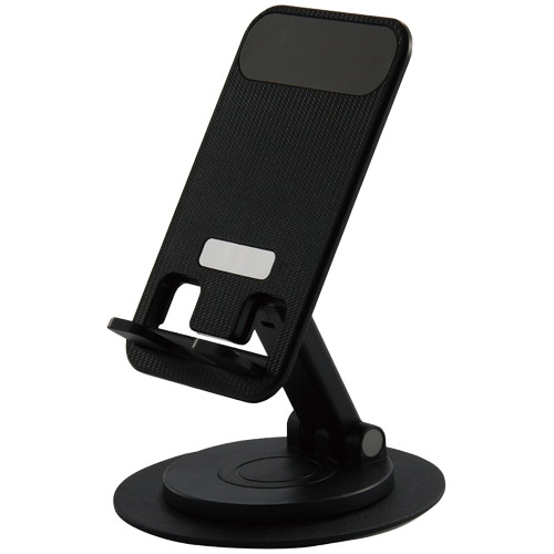 ナカバヤシ 折りたたみスマートフォンスタンド ブラック SMA-H008BK 1個(ご注文単位1個)【直送品】
