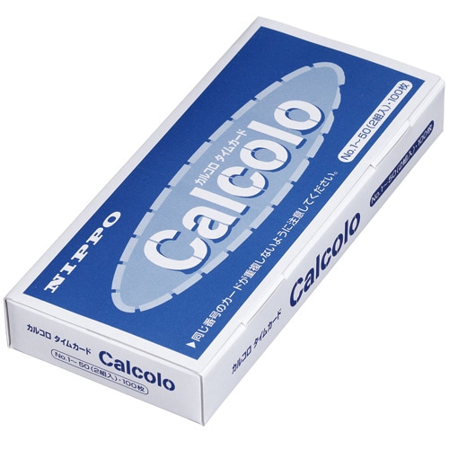 ニッポー ニッポー用タイムカード カルコロ 300枚/箱(ご注文単位1箱)【直送品】